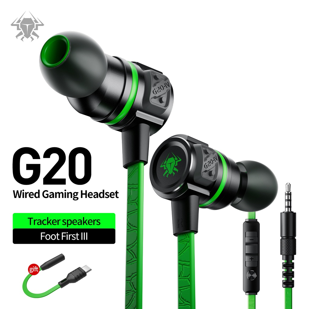 PLEXTONE G20 Gaming Earphone 3.5MM TYPE C With Noise Cancellation