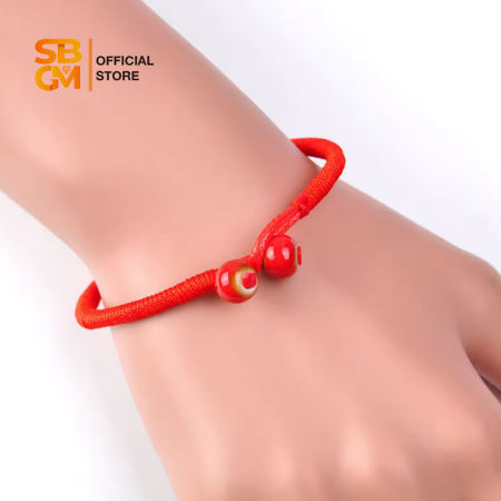 SBGM Hand-Knitted Red String Wealth Manifestation Bracelet