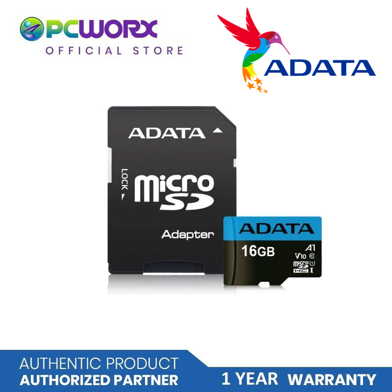 ADATA 32GB Premier microSDHC UHS-I / Class 10 V10 A1 Memory Card with SD  Adapter, Speed Up to 100MB/s (AUSDH32GUICL10A1-RA1) 