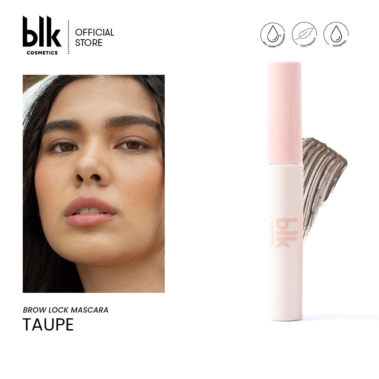 Discount on BLK Cosmetics  shoes - SKU: blk cosmetics fresh brow lock mascara taupe