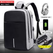 Anti Theft USB Charging Backpack - UISN #6601, 15.6" Laptop