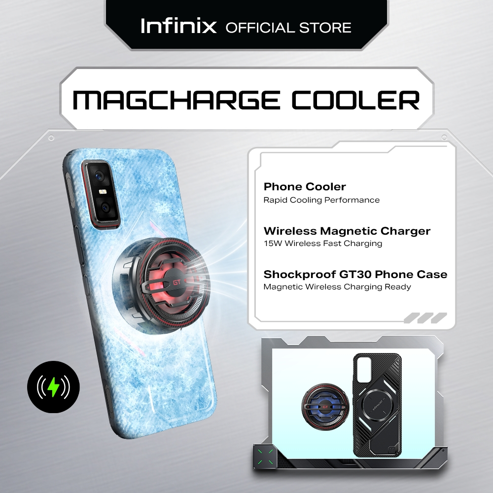 Infinix GT 30 Phone Cooler / Wireless Magnetic Charger / MagCharger / Shockproof GT 30 Pro Phone Case / Gaming Kit