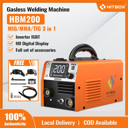 HITBOX Gasless Inverter Welder - Portable 3-in-1 Synergy Machine