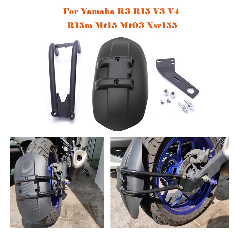 Yamaha R15 V3 Rear Mudguard Alloy Plastic Fender Extension For