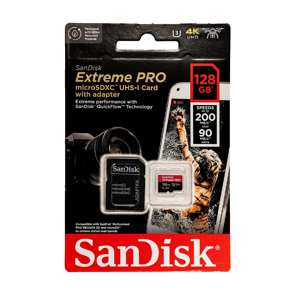 SanDisk Extreme Plus 128GB 190MB/s SDXC Memory Card