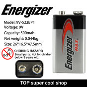 Energizer Max Alkaline size 9V 9v battery 9V1
