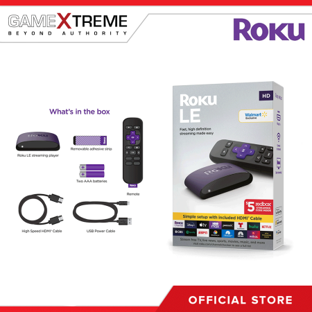 Roku LE Streaming Media Player with HDMI Cable, 3930S4