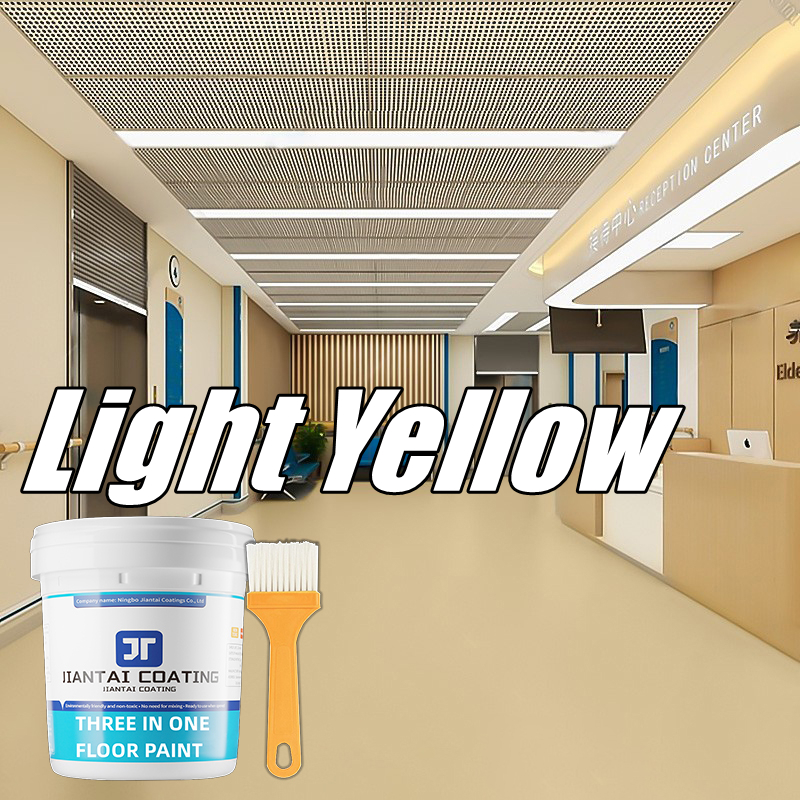 👉1KG👈3 In 1 Water-Based Epoxy Floor Paint, Wear-Resistant Waterproof, Factory Building Cement Floor Paint, Floor Paint, Indoor And Outdoor Home Use - Image 2