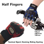 Universal Waterproof Half Finger Gloves with Reflector - OEM