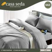 Casa Seda 4-in-1 Gray Cotton Bamboo Bedsheet Set