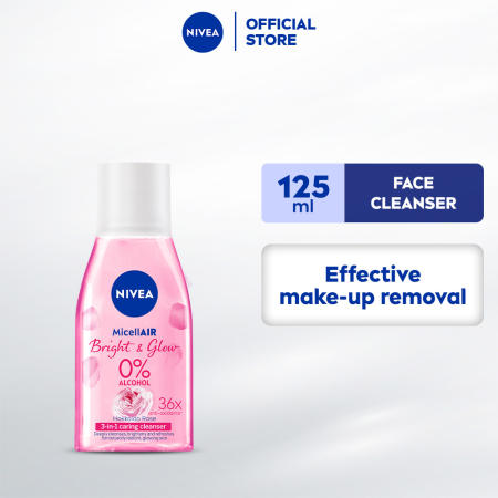 NIVEA MicellAIR Bright & Glow Micellar Water, 125ml