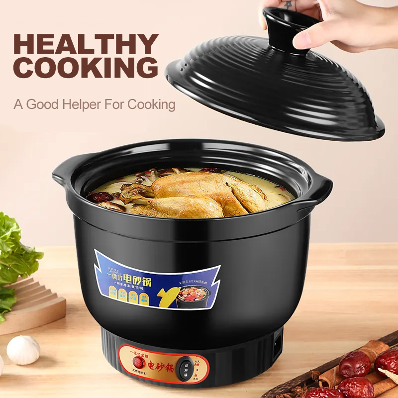 110V 220V 7L Micro Pressure Cooker Instant Heatint Electric Cooking Pot  Household Non-stick Maifan stone Hotpot Boiler Steamer