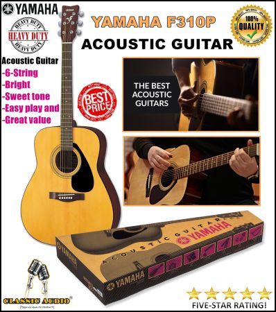 Yamaha F310P Acoustic Guitar - Bright, Easy Play, Great Value