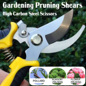 Gardening Pruning Shears, Bypass Ratchet Pruners, 1.2