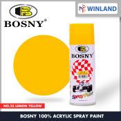 Bosny Lemon Yellow Acrylic Spray Paint (Winland)