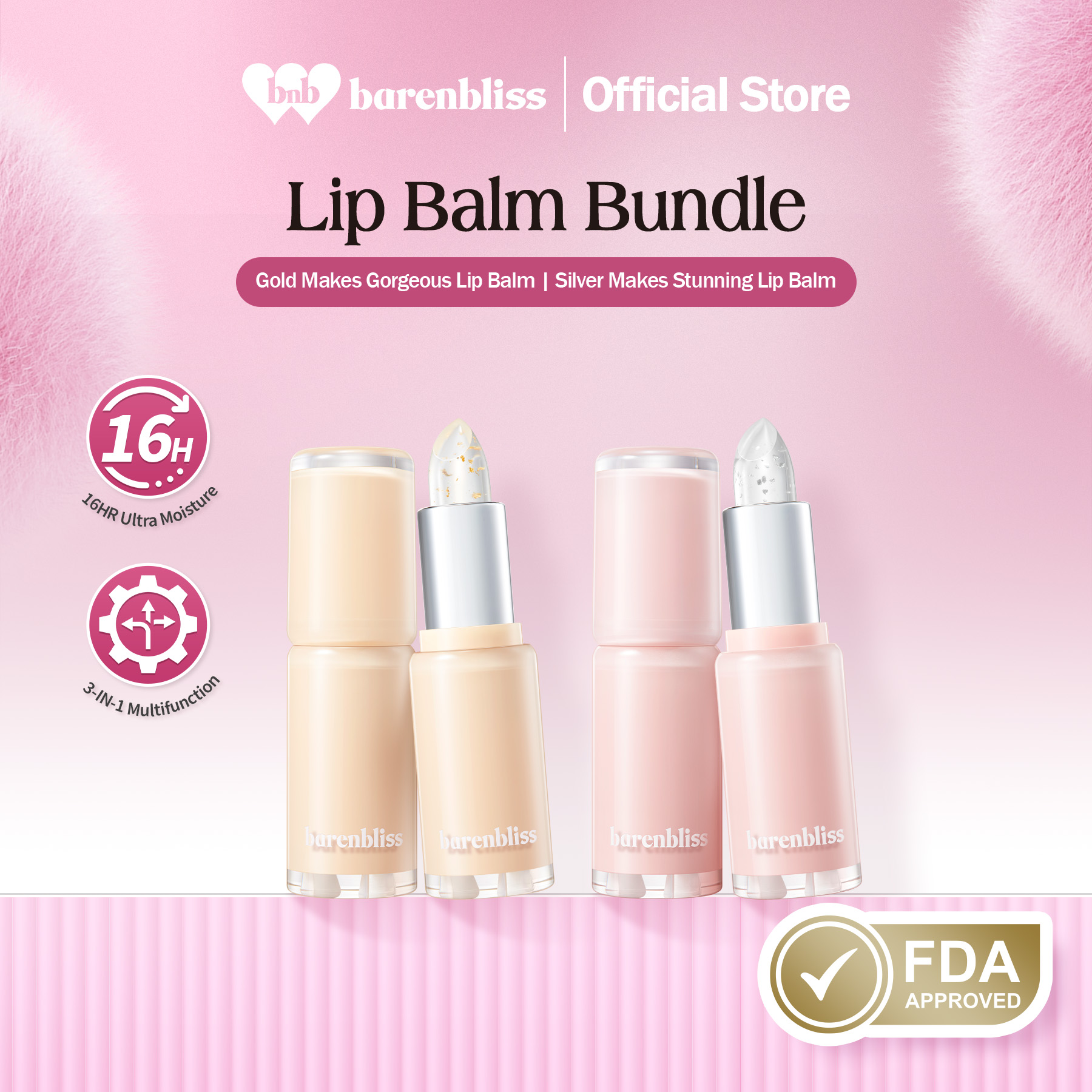Discount on Barenbliss  shoes - SKU: barenbliss BNB Gold Makes Gorgeous & Silver Makes Stunning Lip Balm | Anti-oxidant | Nourishing｜Hydr