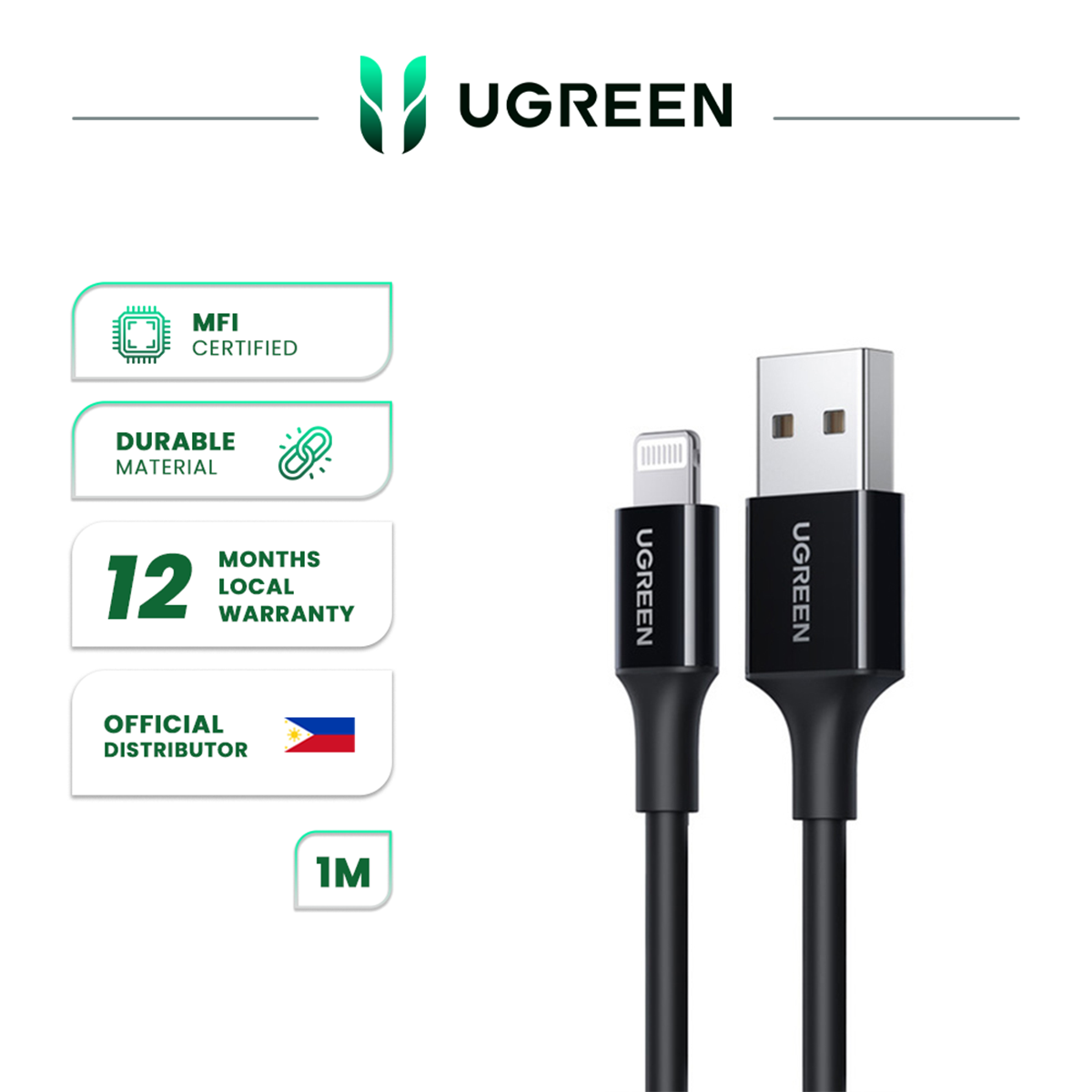 UGREEN MFi USB C to Lightning Cable 1M for Apple Macbook PD Fast Charging  PH