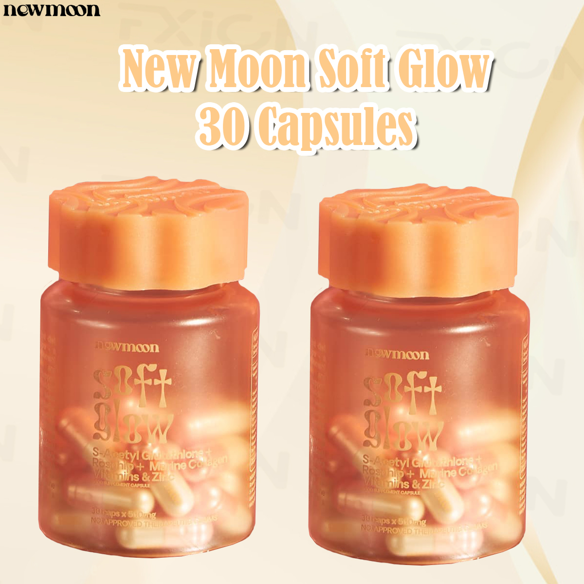 Newmoon Soft Glow S-Acetyl Glutathione Beauty Supplement - Skin Brightness  & Holistic Wellness | Lazada Philippines