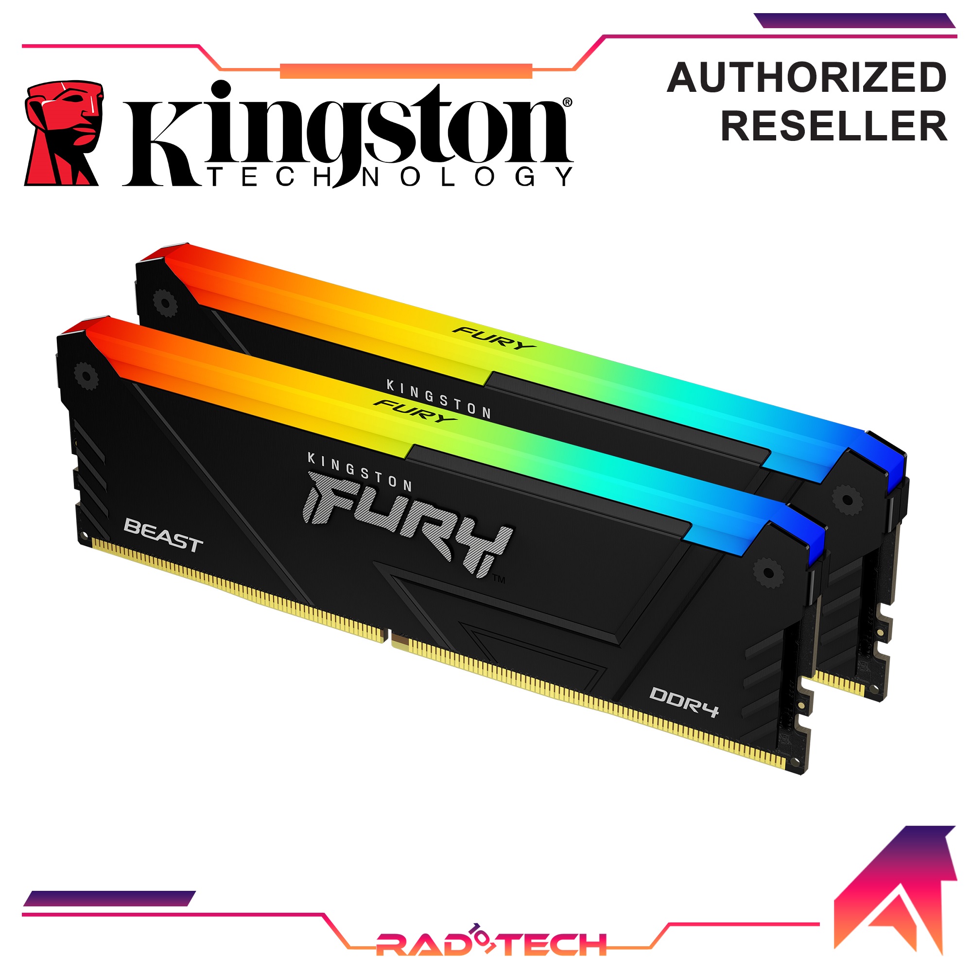 Kingston hyperx fury rgb best sale 16gb 3200mhz