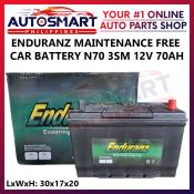 Enduranz Car Battery 3SM N70  12V 70AH
