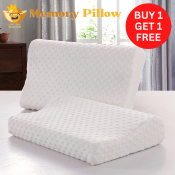 Orthopedic Memory Foam Pillow with Natural Latex, Buy 1 Get 1 Free