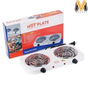 Portable 2000w Electric Double Burner Stove for Dorm Cooking