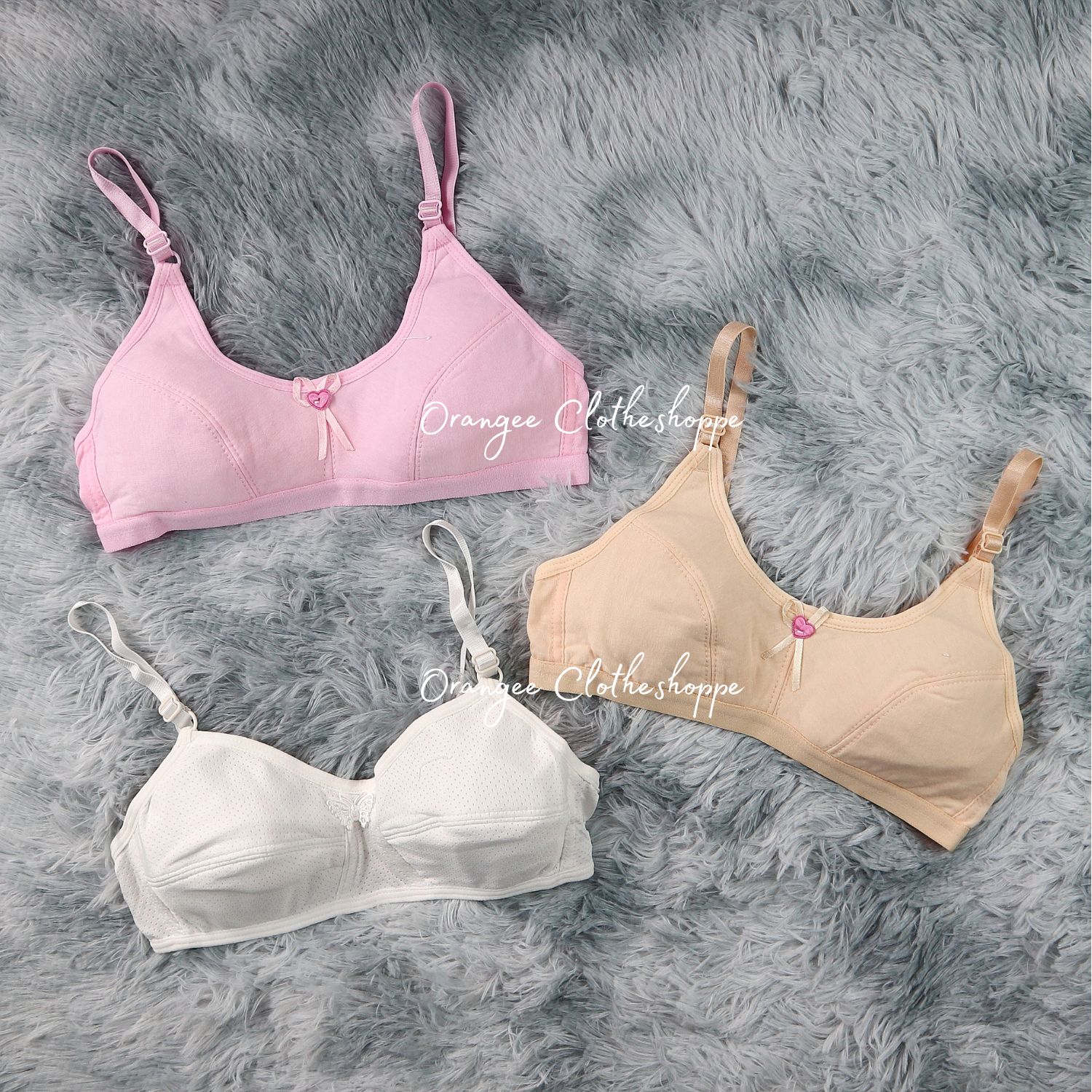 3pcs Sando Bra For Kids And Teens Inner Wear Uniform for Kids Girls 5 to 14 Years  Old