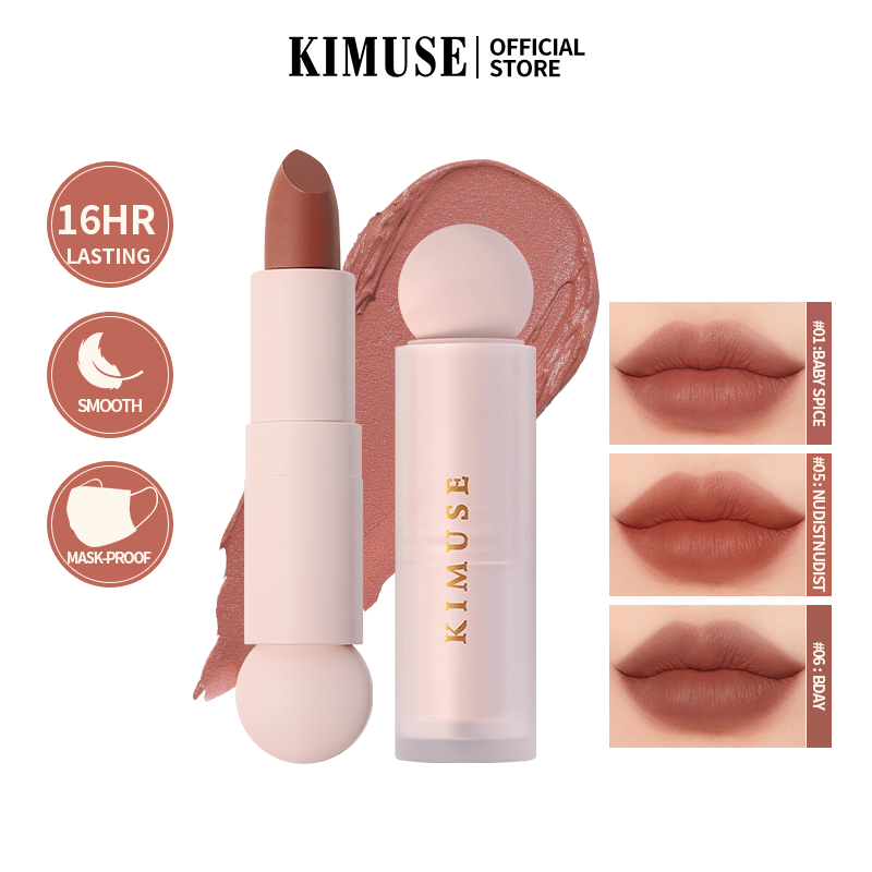 Discount on Kimuse  shoes - SKU:  Weightless Matte Lipstick 6 Colors Long Lasting Smudge-Proof