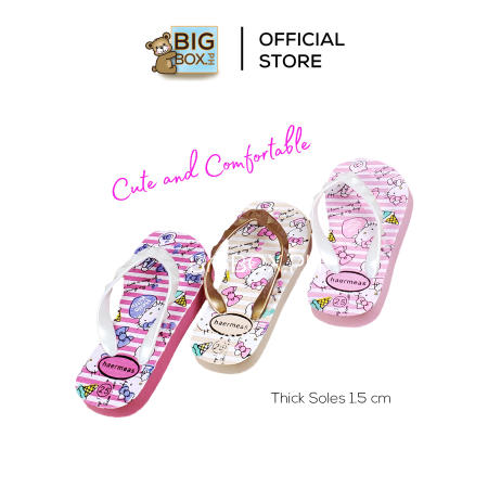 Bigbox.ph Kids Rubber Slippers for Girls 1-8 Years Old