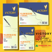 Victory Yellow Ruled Quiz Pad 60.5gsm 90Leaves