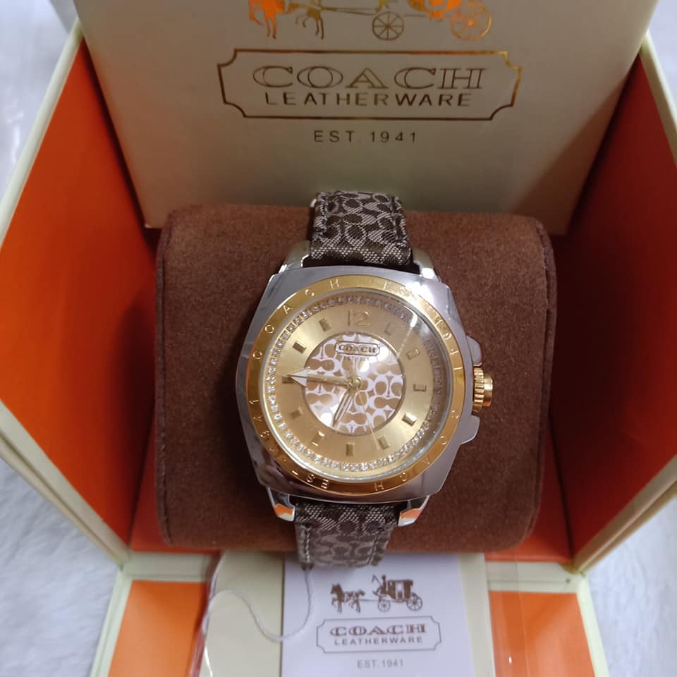 Coach leatherware est 1941 on sale watch