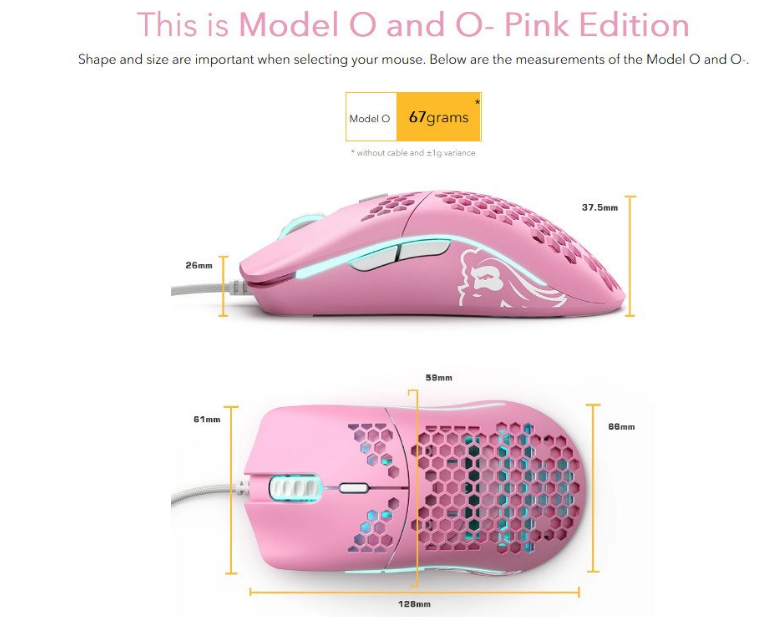 Glorious Pc Mouse Model O Pink Lazada Ph