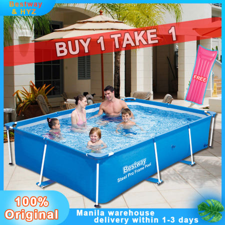 Bestway Folding Rectangular Swimming Pool for Adults and Children