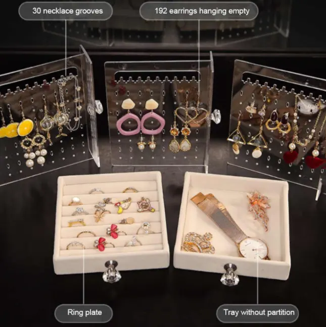 Stud Earrings Jewelry Box For Pierced Earrings High-end Fashion