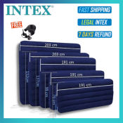 Intex Double Size Inflatable Camping Air Bed with Pump