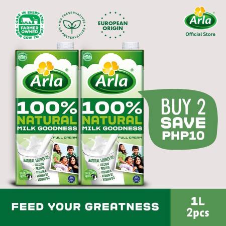 Arla Full Cream Milk 1L 2-Pack