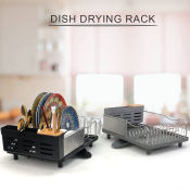 Locaupin Kitchen Sink Dish Rack with Removable Drainer Spout