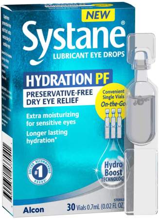 Systane Hydration PF Eye Drops, 30 Ct