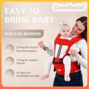 Goodbata Baby Carrier with Hip Seat and Storage, 0-36 Months