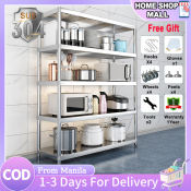 304 Stainless Steel Kitchen Storage Rack with Wheels