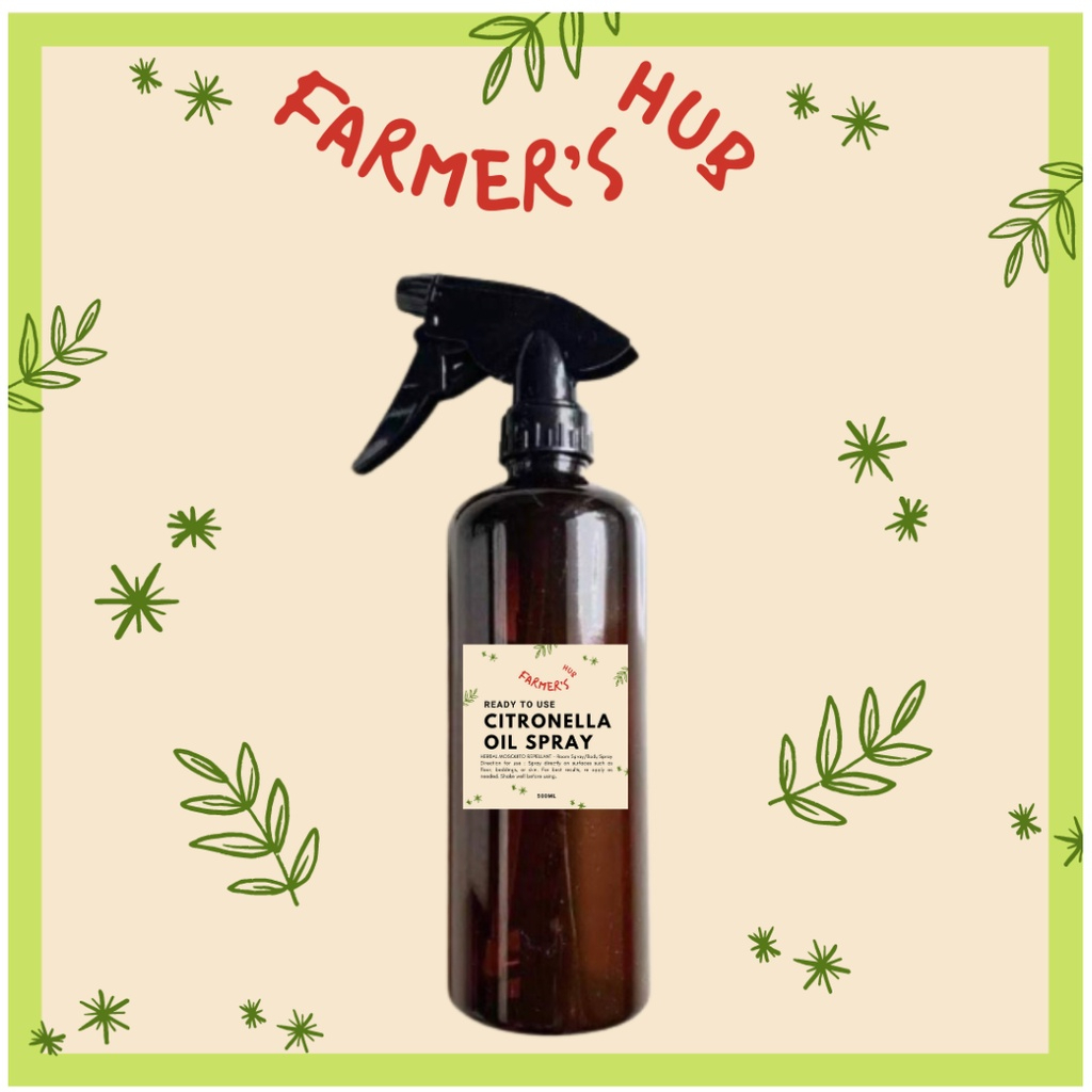 FARMERS HUB Citronella spray, mosquito repellant, citronella, Ready to Use SET/1liter/500mL/250mL CITRONELLA MOSQUITO REPELLENT w/Antibacterial Solution for HUMIDIFIER, Citronella Oil for HUMIDIFIER, Air Revitalizer, Linen Spray - Image 2