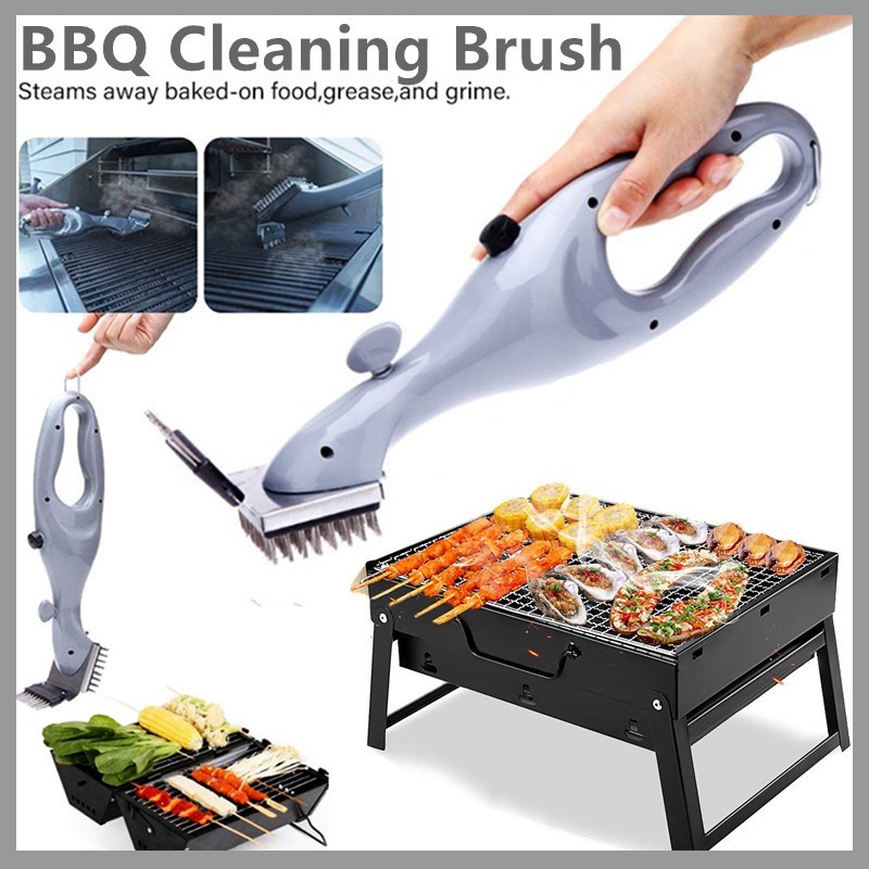 Barbecue Stainless Steel Bbq Cleaning Brush Outdoor Grill Cleaner With
