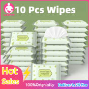 Alcohol-Free Baby Wipes for Outdoor Use - 10 Pack