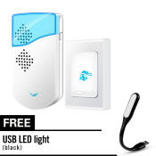 Waterproof Wireless Door Bell with Remote and Mini USB Light