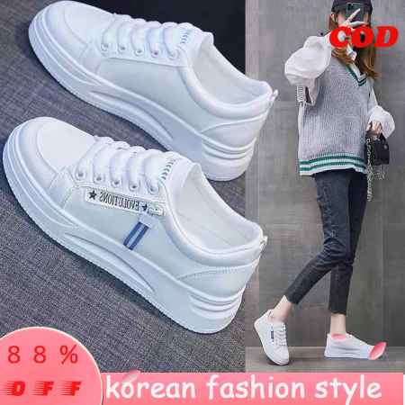 World Balance White Low Cut Sneakers For Women 2023