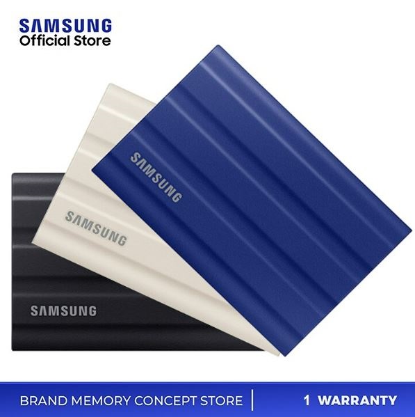 Samsung 1TB T7 Shield USB 3.2 Water & Dust Resistant Portable SSD | Solid State Drive | External Portable SSD | 1TB Portable SSD | Samsung SSD