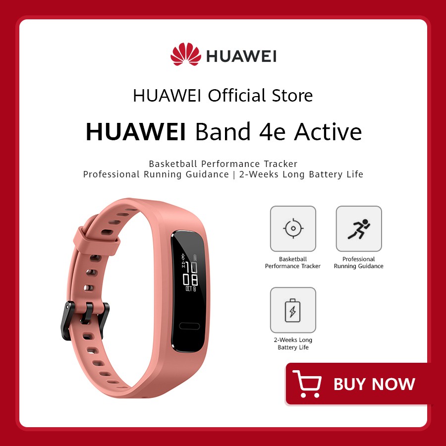 New HOT Huawei Band 4e (Active) Smart Band - Fitness Tracker with Creative  Shoe Wearing Design | Lazada PH