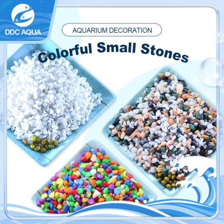 Aquarium Colorful Rocks Pebble Stone For Fish Tank