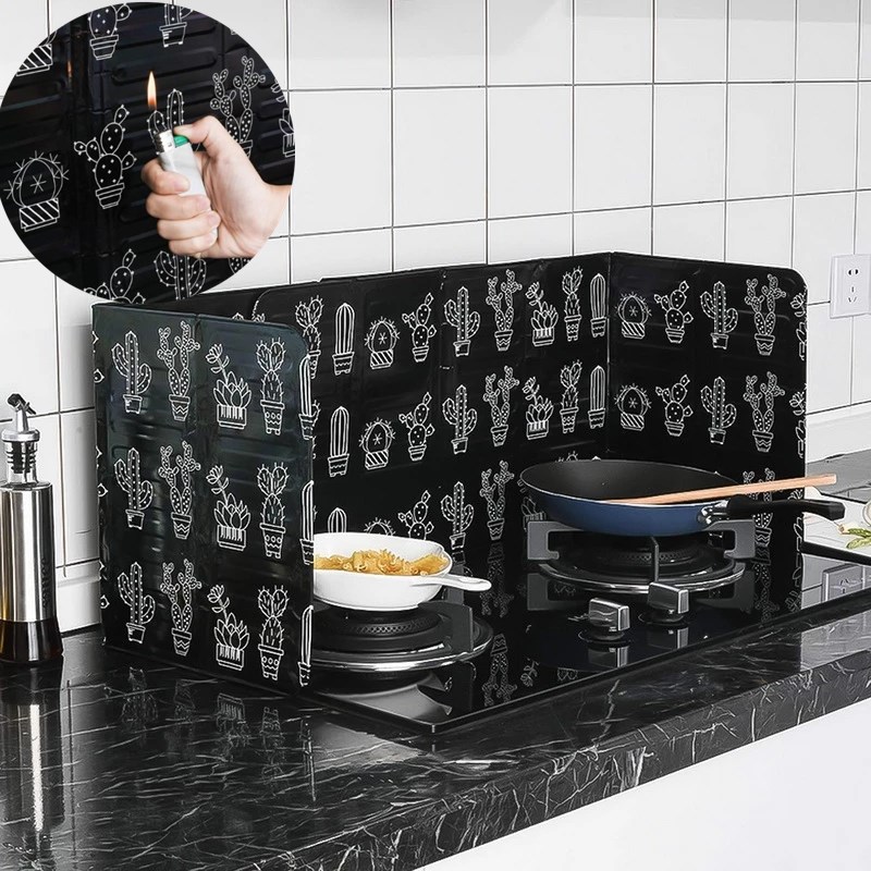 Splash Guard For Frying Pan HEPA]Kitchen Folding Cooking Oil Splash ...