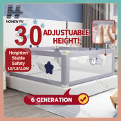 Adjustable Height Baby Bed Fence - Brand Name (if available)